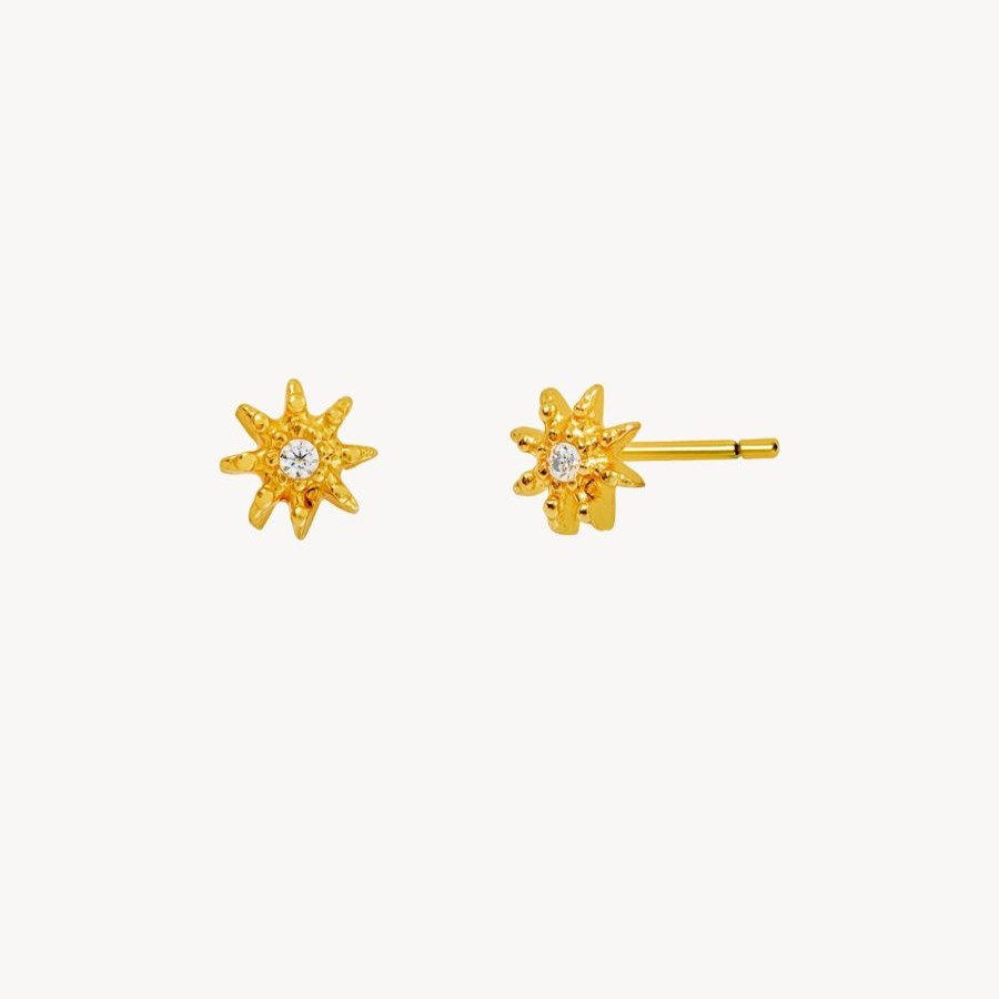 Joyas moncollierbcn | Star Pendiente Oro