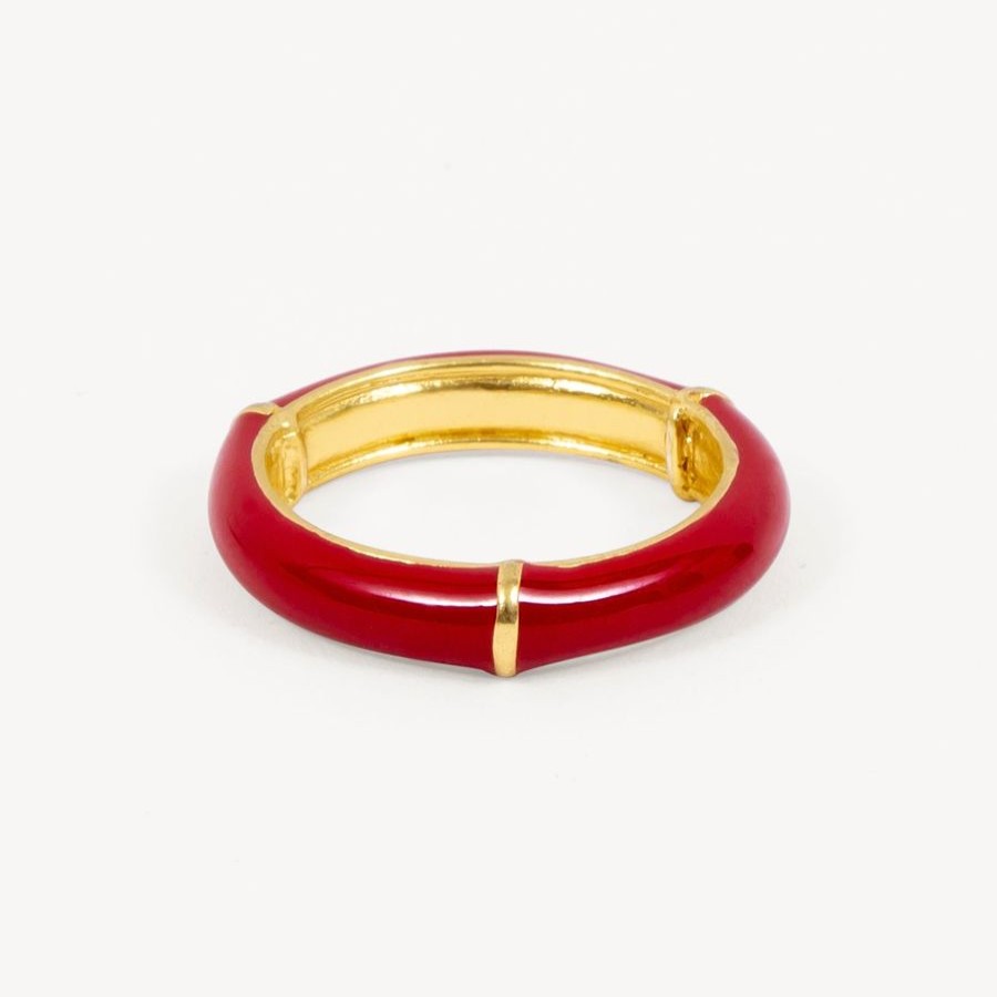 Joyas amrapali | Hoop Anillo - Rojo