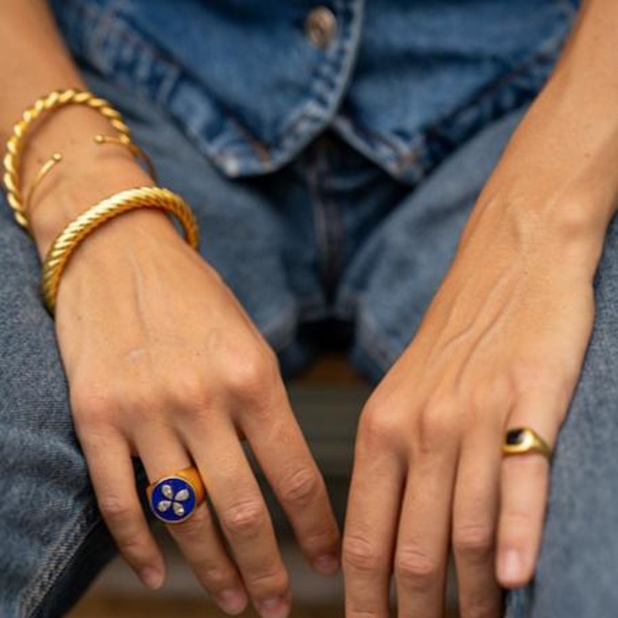 Joyas amrapali | Amalfi Anillo Azul